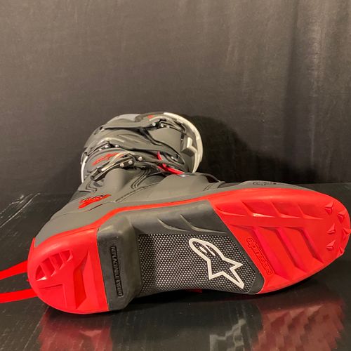 New Alpinestars Tech 7 Boots - Black/Cool Gray/Red