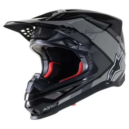 SALE!! Alpinestars Supertech M10 Helmet - Gloss Black/Grey