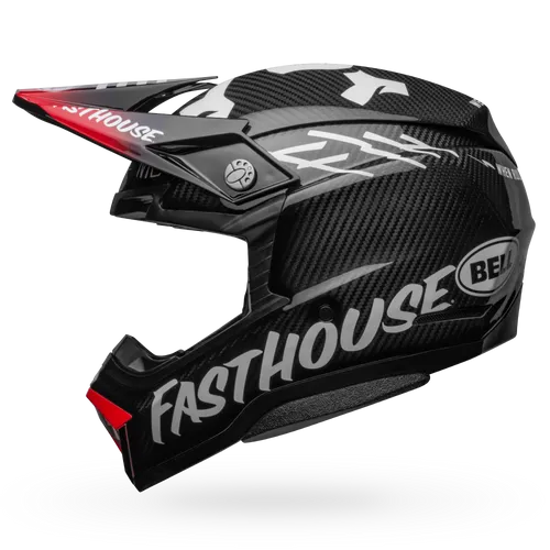 NEW Bell Moto 10 Spherical Helmet - Fasthouse Privateer Gloss Black