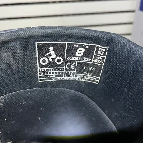 Used Alpinestars Tech 7 Boots - Size 8