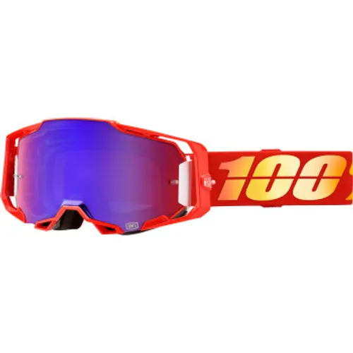 100% Armega Goggles - Nuketown - Red/Blue Mirror