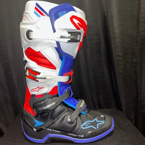 SALE!! Alpinestars Tech 7 Boots - Black/Blue/Red/White
