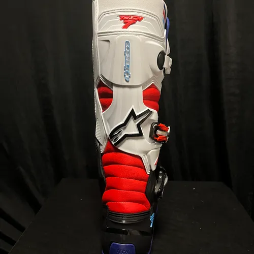SALE!! Alpinestars Tech 7 Boots - Black/Blue/Red/White