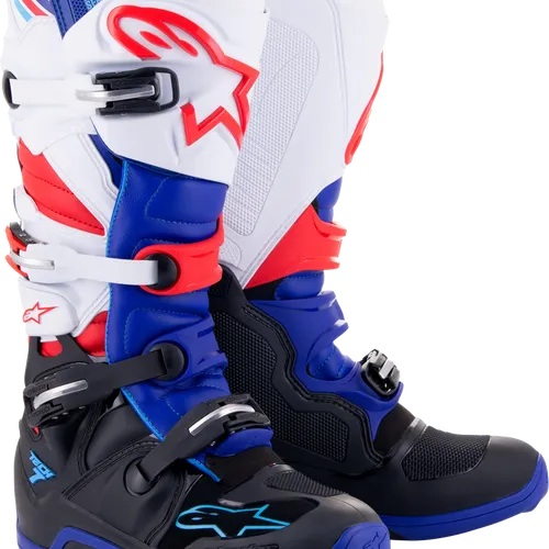 SALE!! Alpinestars Tech 7 Boots - Black/Blue/Red/White