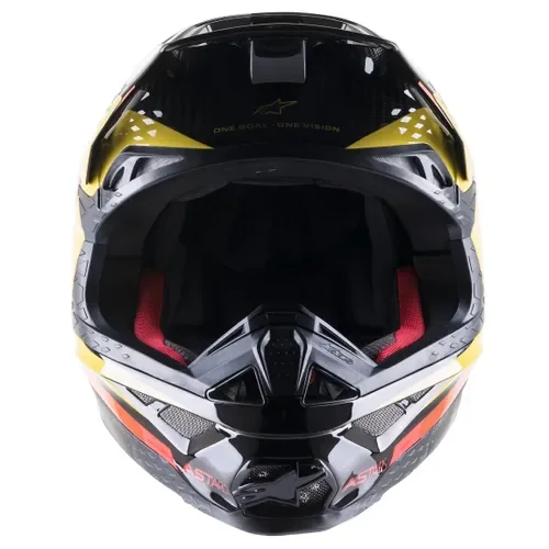 SALE!! Alpinestars Supertech M10 Helmet - Black/Yellow/Orange