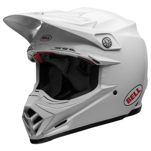 New Bell Moto-9S Flex Helmet - Gloss White