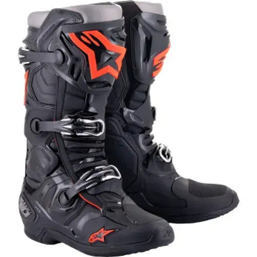 Alpinestars Tech 10 Boots - Black/Flo Red