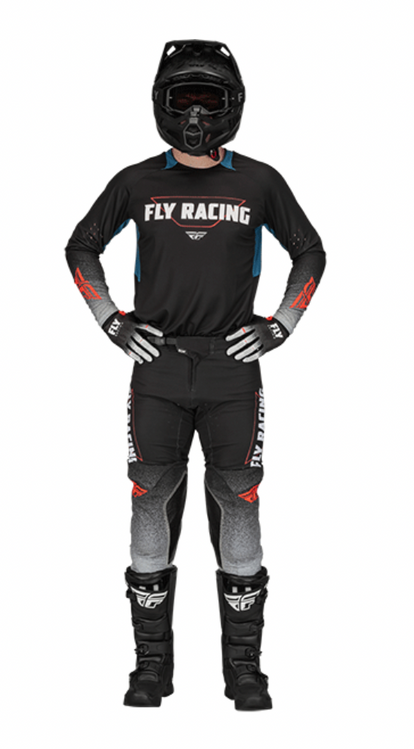 2023 Fly Racing Evolution DST Racewear Black/Grey/Blue