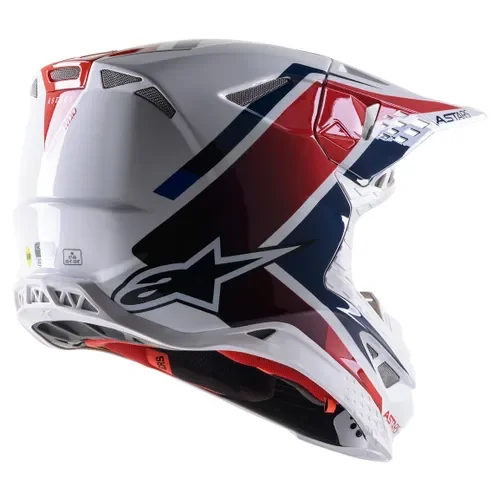 SALE!! Alpinestars Supertech M10 Helmet - White/Red/Blue