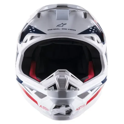 SALE!! Alpinestars Supertech M10 Helmet - White/Red/Blue