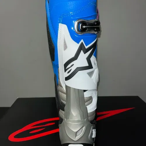 NEW Alpinestars Tech 10 Supervented Boots - Blue/Black/White