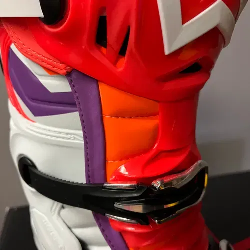 New Alpinestars Tech 10 Boots - Black/Red/Orange/White