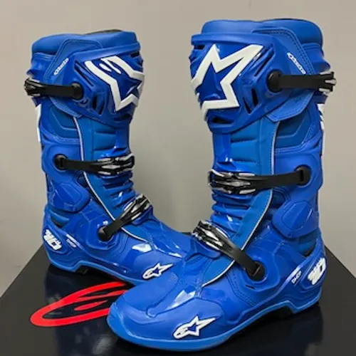 Early Access Alpinestars Tech 10 Boots - Blue -READY TO SHIP