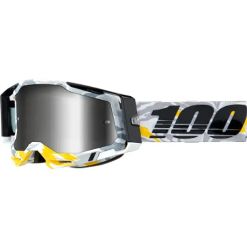 100% Racecraft 2 Goggles - Korb - Silver Mirror