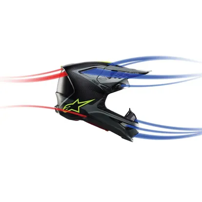 2023 SUPERTECH M10 SOLID HELMET - Gloss Black/Carbon