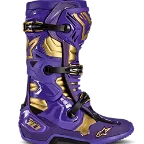Limited Edition "Champ" Alpinestars Tech 10 Boots - Purple/Gold