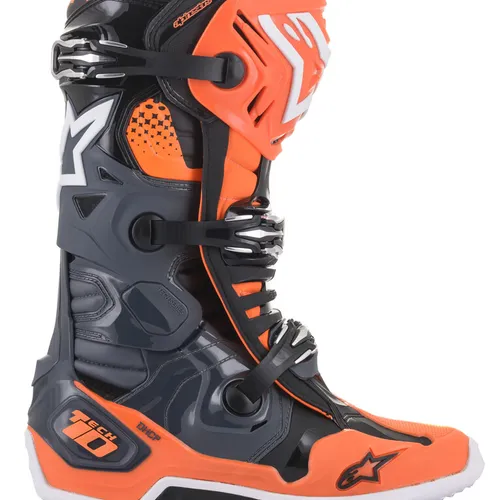 NEW Alpinestars Tech 10 Boots - Orange/Grey