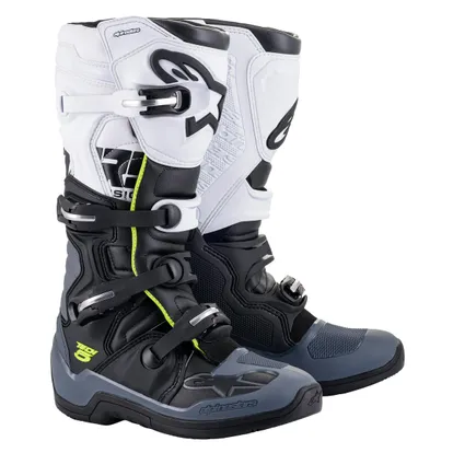 Alpinestars Tech 5 Boots - Black/Dark Gray/White