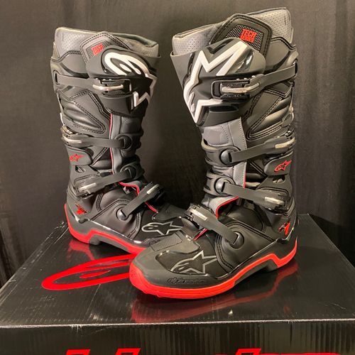 BOTAS ALPINESTARS TECH 7 ENDURO BLACK/GREY/RED FLUO