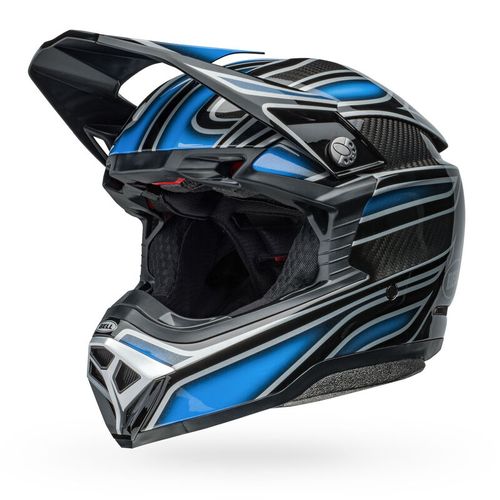 Bell Moto 10 Spherical Helmet - Webb Marmont Gloss North Carolina Blue