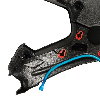 NEW Alpinestars Supertech SM8 Helmet - Gloss Black/Neon Red