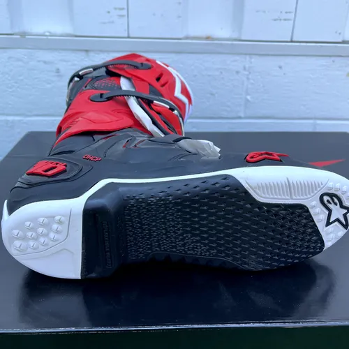 CLOSEOUT Alpinestars Tech 10 Boots - Size 8 - Red/Black