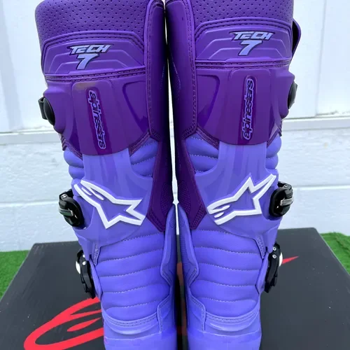 NEW 2024 Alpinestars Tech 7 Boots - Double Purple/White