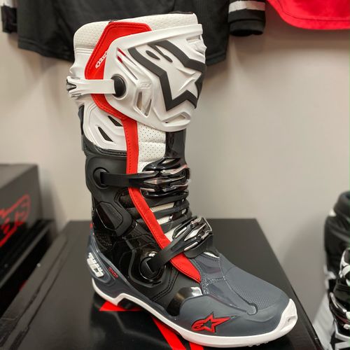 New Alpinestars Tech 10 Supervented Boots - Red/White/Gray