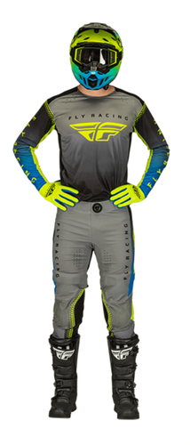 2023 Fly Racing Lite Racewear Grey/Blue/Hi-Vis 2023 Fly Racing Lite Racewear Grey/Blue/Hi-Vis