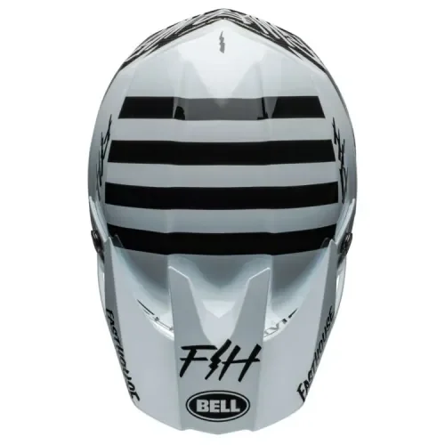 Bell Moto 10 Spherical Helmet - Fasthouse Mod Squad Gloss White/Black