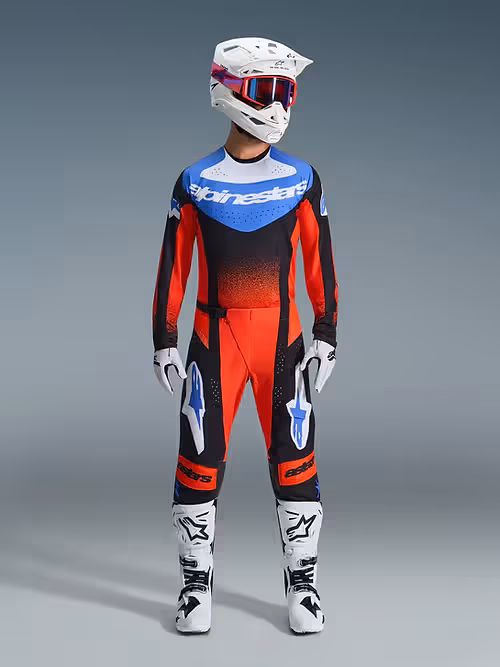 2026 Alpinestars Techstar Knif Gear Set - Orange/Black/Ucla Blue