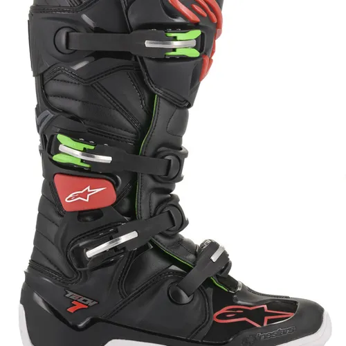 NEW Alpinestars Tech 7 Boots - Black/Red/Green