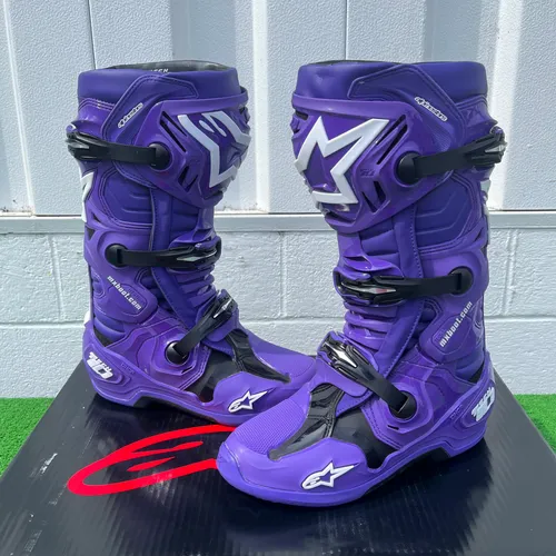 NEW Alpinestars Tech 10 Mx Boots - Ultraviolet Purple