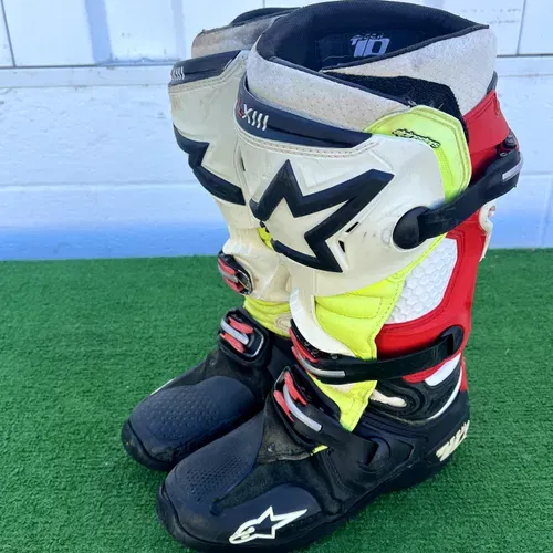 Used Alpinestars Tech 10 Mx Boots - Size 7
