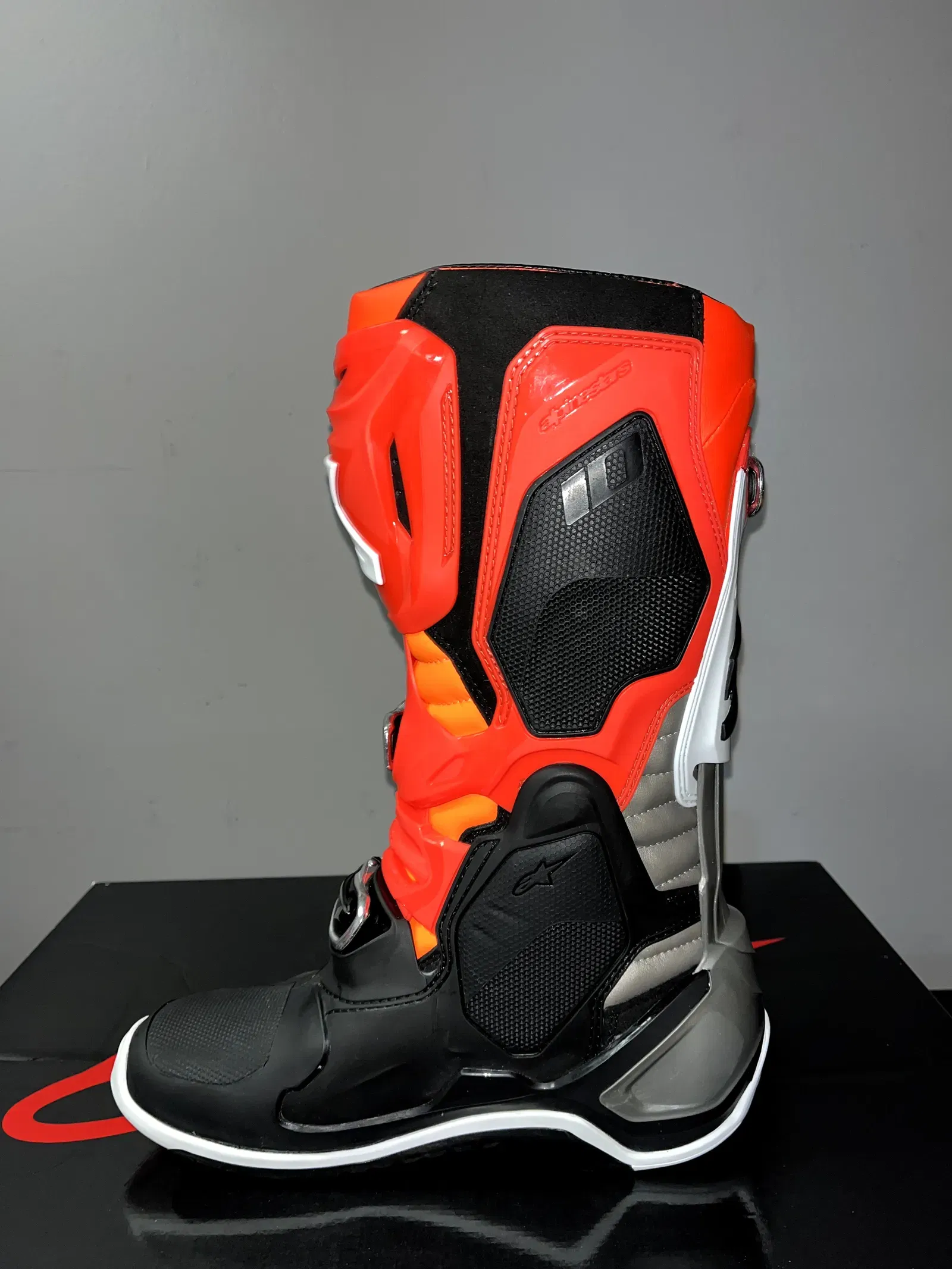 Alpinestars Tech 10 バイクブーツ ネオンオレンジ Alpinestars Tech 10 バイクブーツ ネオンオレンジ