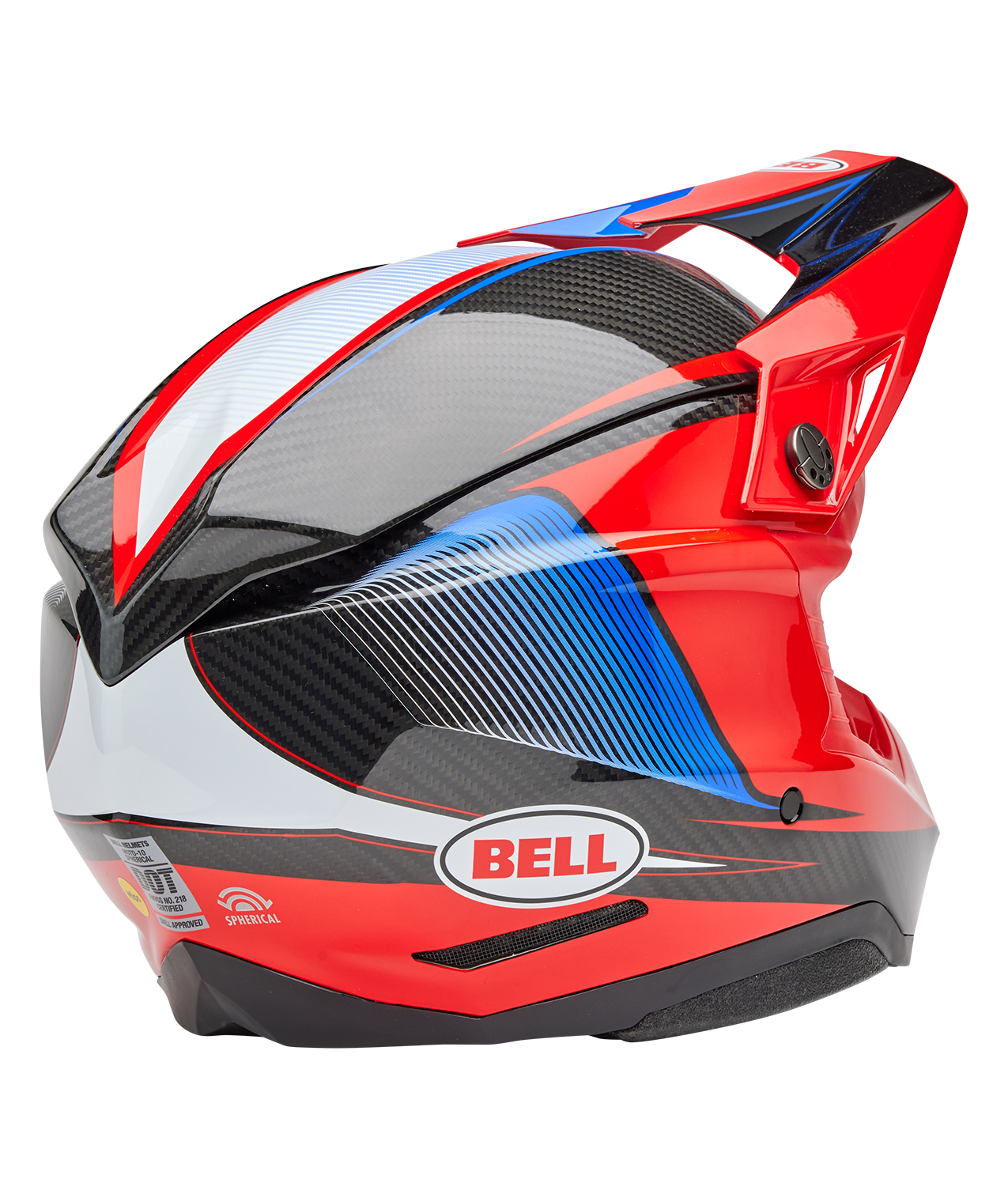 Bell Moto 10 Spherical Helmet - Evade Gloss Red/Black