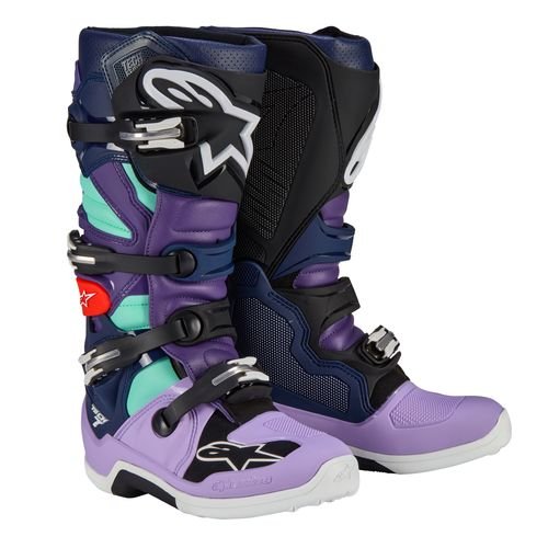 Limited Edition "Imperial" Alpinestars Tech 7 Boots - Double Purple/Blue/Black
