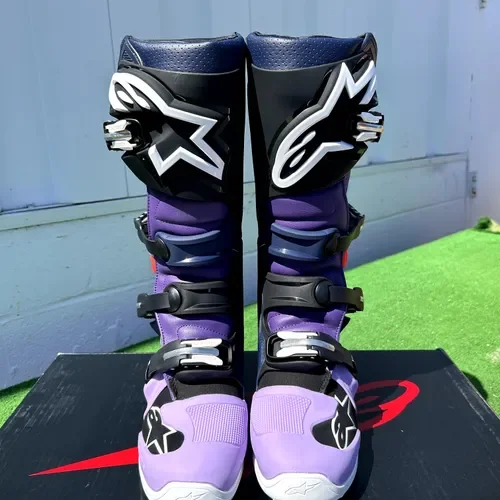 Limited Edition "Imperial" Alpinestars Tech 7 Boots - Double Purple/Blue/Black