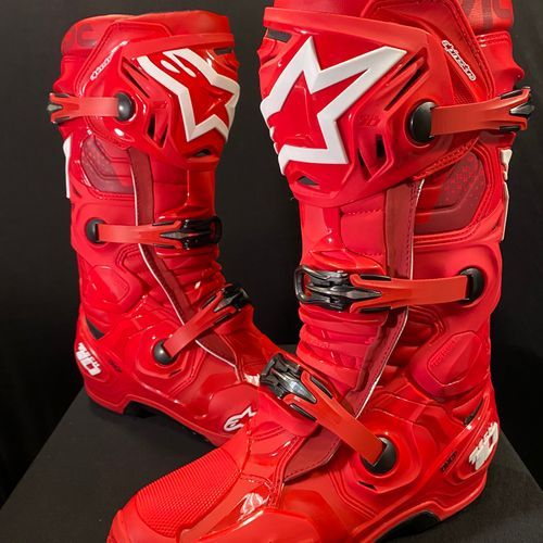 Alpinestars ALL RED Tech 10s Size 11