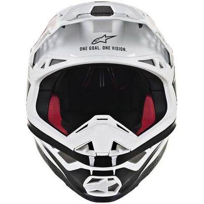 Alpinestars SM8 Helmet - Triple - MIPS - Red/White Glossy