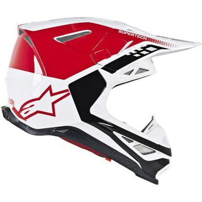 Alpinestars SM8 Helmet - Triple - MIPS - Red/White Glossy