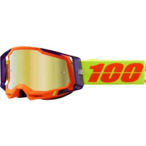 100% Racecraft 2 Goggles - Panam - Gold Mirror