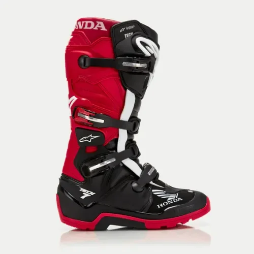 Alpinestars x Honda Tech 7 Enduro DRYSTAR® Boots - Black/Bright Red
