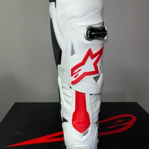 NEW Alpinestars Tech 10 Supervented Boots - White/Red