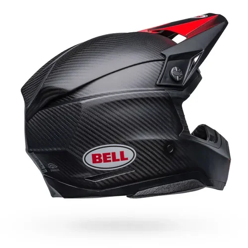 NEW Bell Moto 10 Spherical Helmet - Satin/Gloss Red/Black