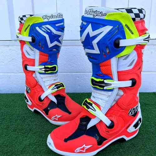 SALE!! TLD Alpinestars Tech 10 Supervented Boots - Size 8