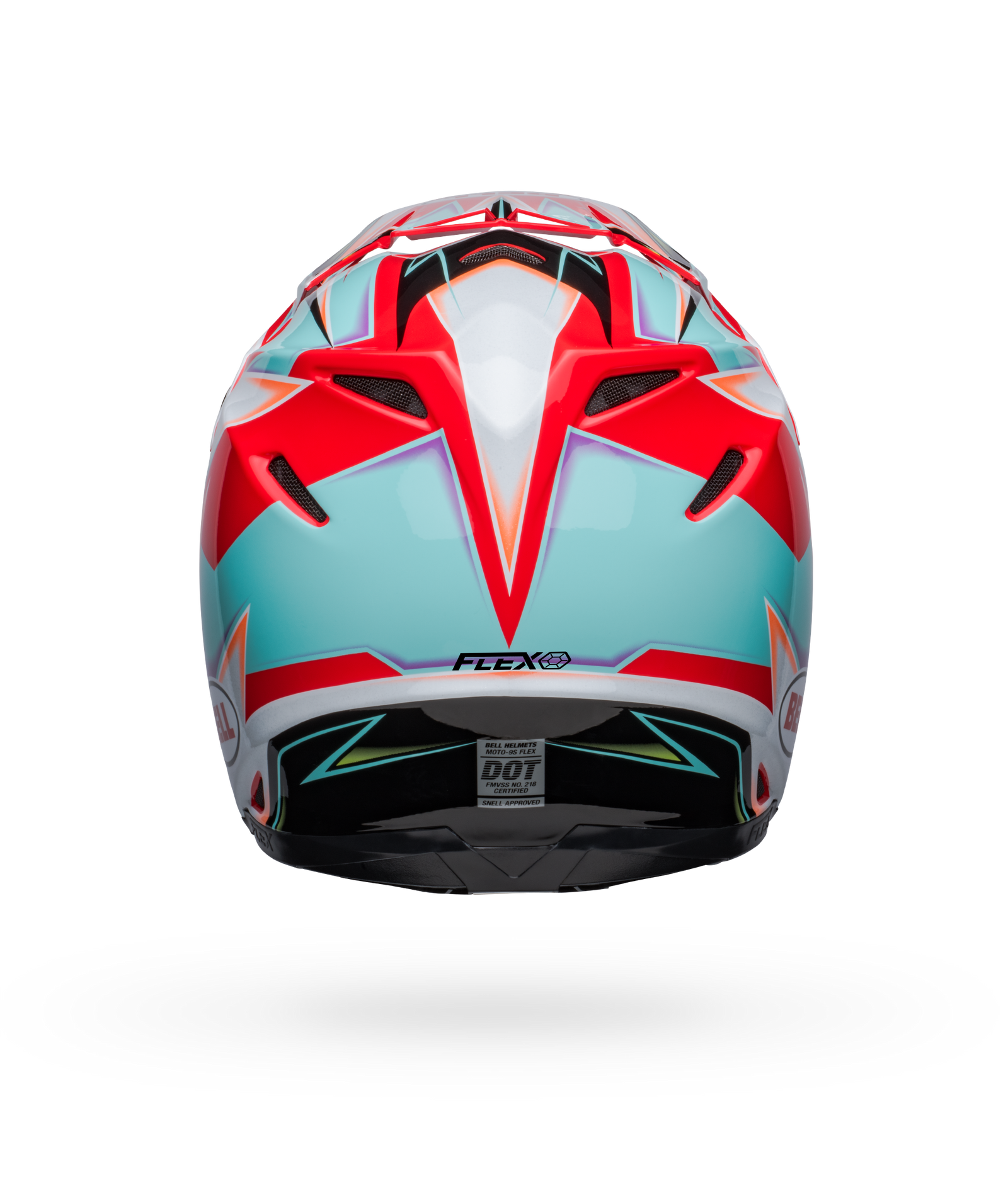 NEW Bell Moto 9s Flex - Tagger Edge Gloss White/Aqua