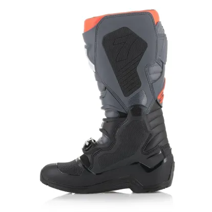 Alpinestars Tech 7 Enduro Boots - Black/Gray/Red Fluorescent