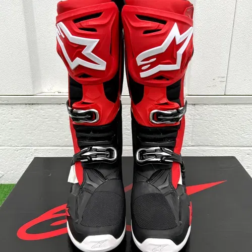 CLOSEOUT Alpinestars Tech 10 Boots Size 10 - Red/Black