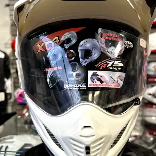 New Arai XD4 Gloss White Helmet - Size XXL
